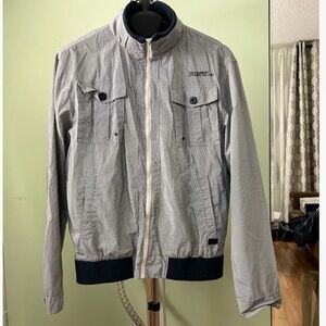 Men's Gray Striped Jacket